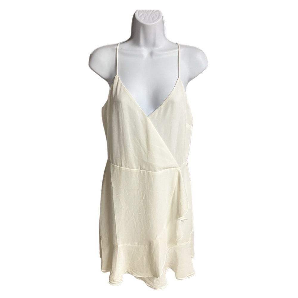 Naked Zebra Cream Mini Dress